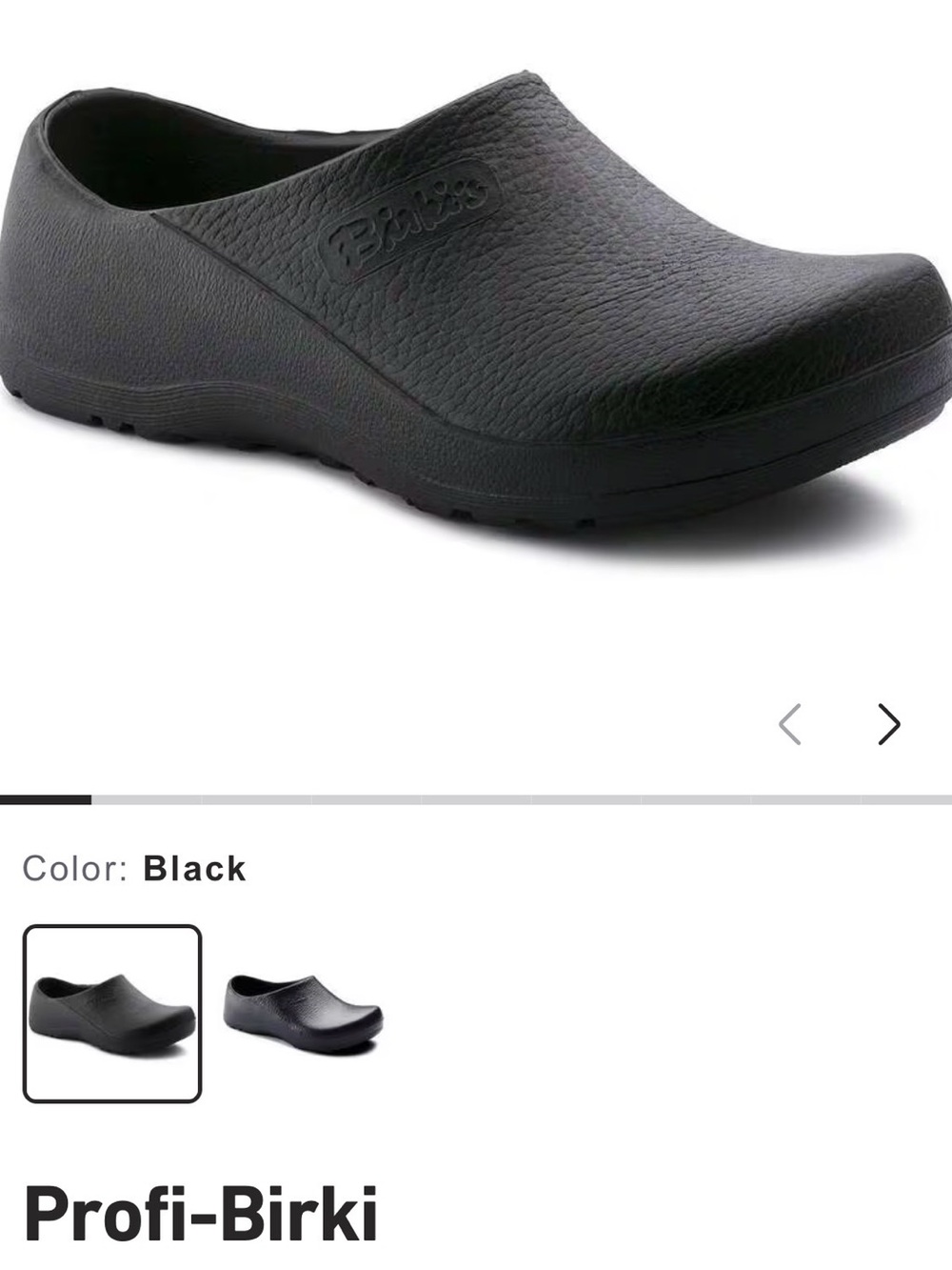 Birkenstock Black Profi-Birki Slip-On Mule